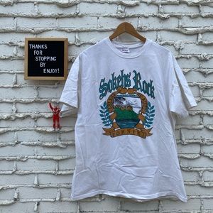 Vintage Sokehs Rock Pohnpei Location Shirt Single Stitch